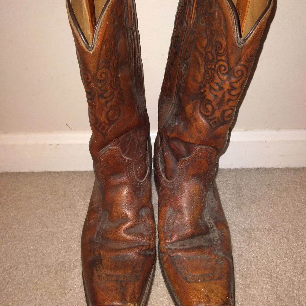 Western Tooled Boots - Picture 4 of 7